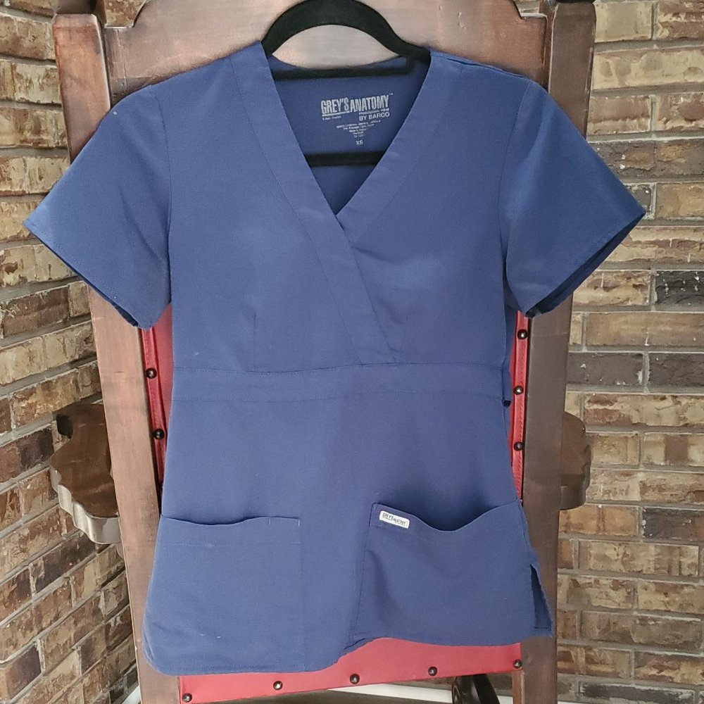Grey's Anatomy by Barco Scrub Top - Navy